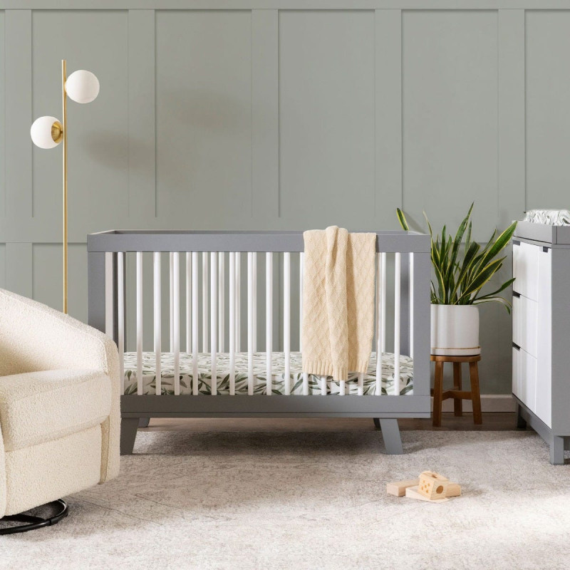 Hudson 3 in 1 Convertible Sleeper - Gray / White