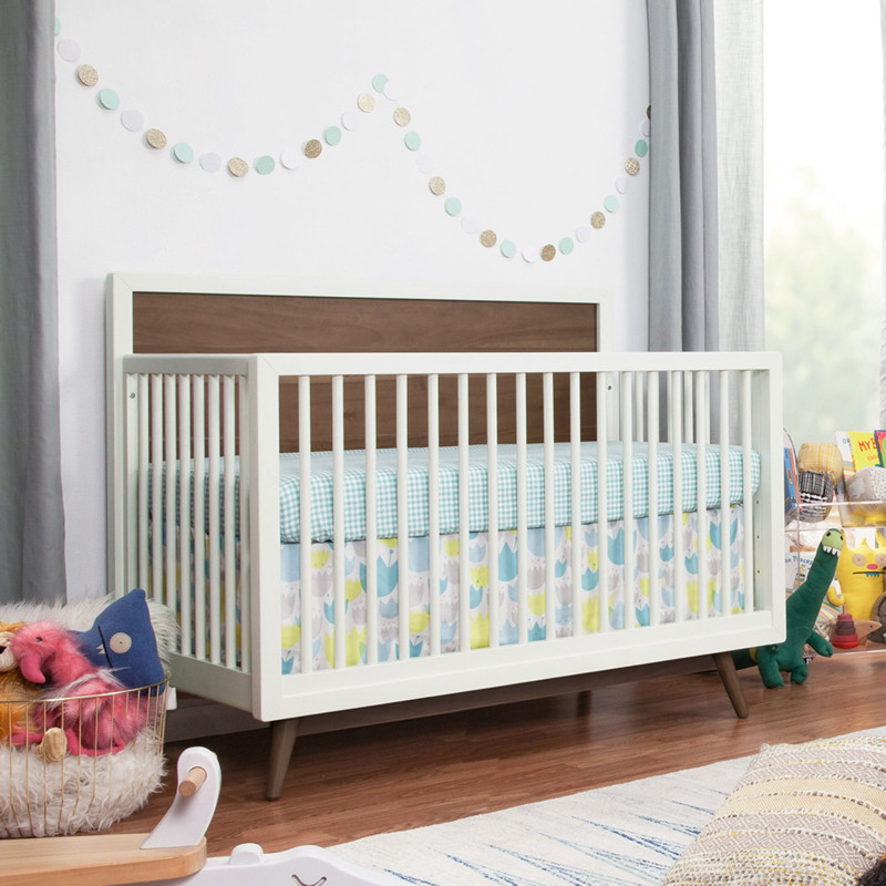 Palma 4 in 1 Convertible Sleeper - Warm White / Walnut