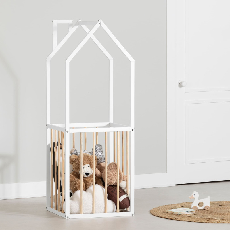 Toy storage unit - Ohana White and Natural