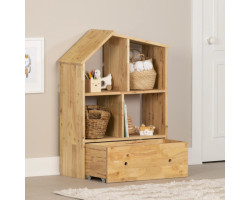 Bookcase with storage bin -...