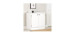 2 Door Storage Cabinet - Morgan Solid White