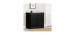 2 Door Storage Cabinet - Morgan Solid Black