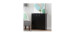 2 Door Storage Cabinet - Vito Solid Black