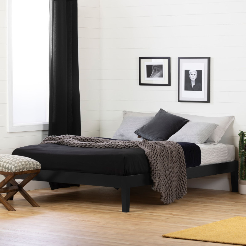 Double Bed Frame - Vito Solid Black