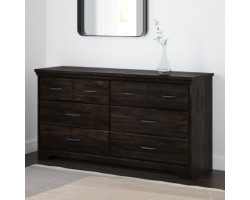 Double Desk 6 Drawers - Versa Antique Black