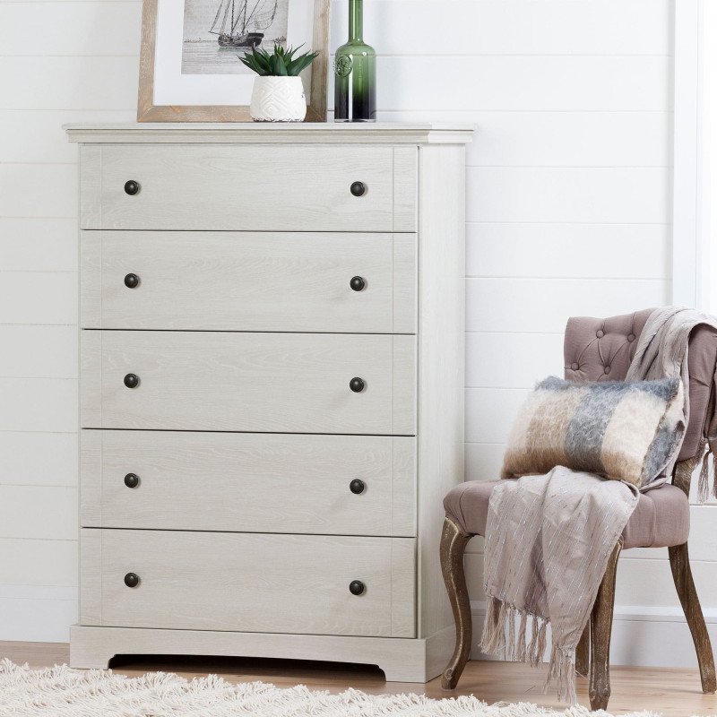 5 Drawer Chest - Avilla Winter Oak