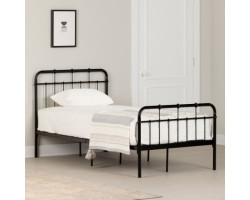 Vito Metal Single Bed - Black