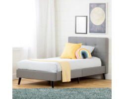 Fusion Single Bed - Medium Gray