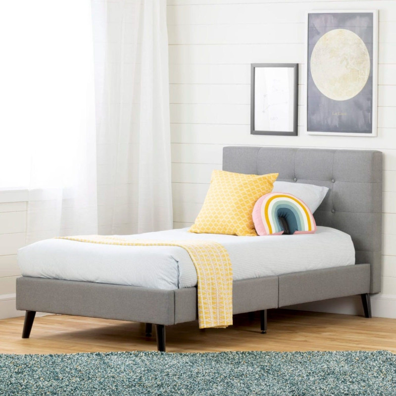 Fusion Single Bed - Medium Gray