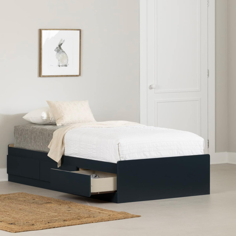 Single Mate Bed - Hazen Navy Blue