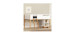 South Shore Lit Simple Mezzanine avec bureau - Bebble Blanc et Naturel