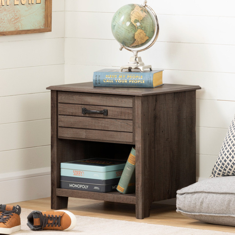 Ulysses 1 Drawer Nightstand - Autumn Oak