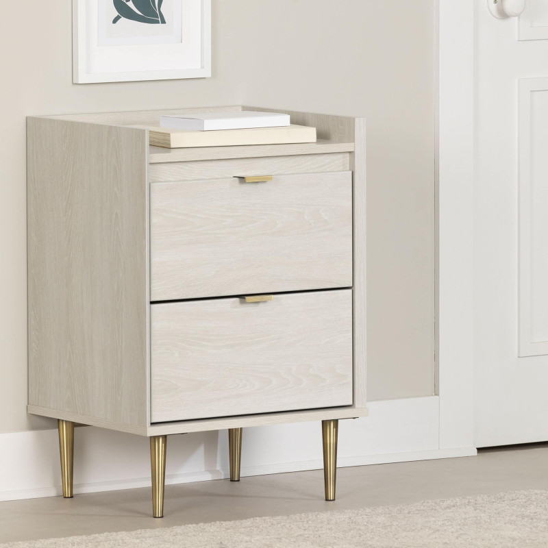 2 Drawer Nightstand - Hype Winter Oak