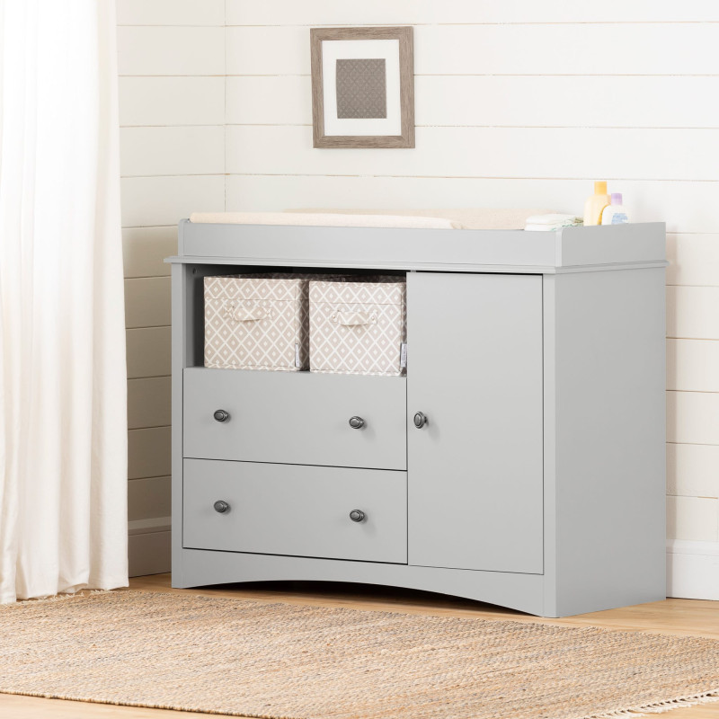 Changing Table - Peek-a-boo Light gray