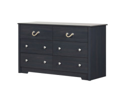 Navali 6-Drawer Double Chest - Blueberry