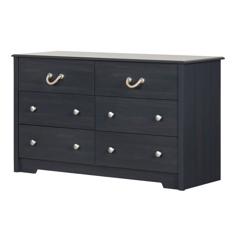 South Shore Commode Double 6 Tiroirs Navali - Myrtille