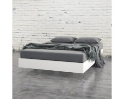 Acapella Double Platform Bed - White