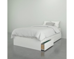 Aruba Single Bed 3 Drawers - White