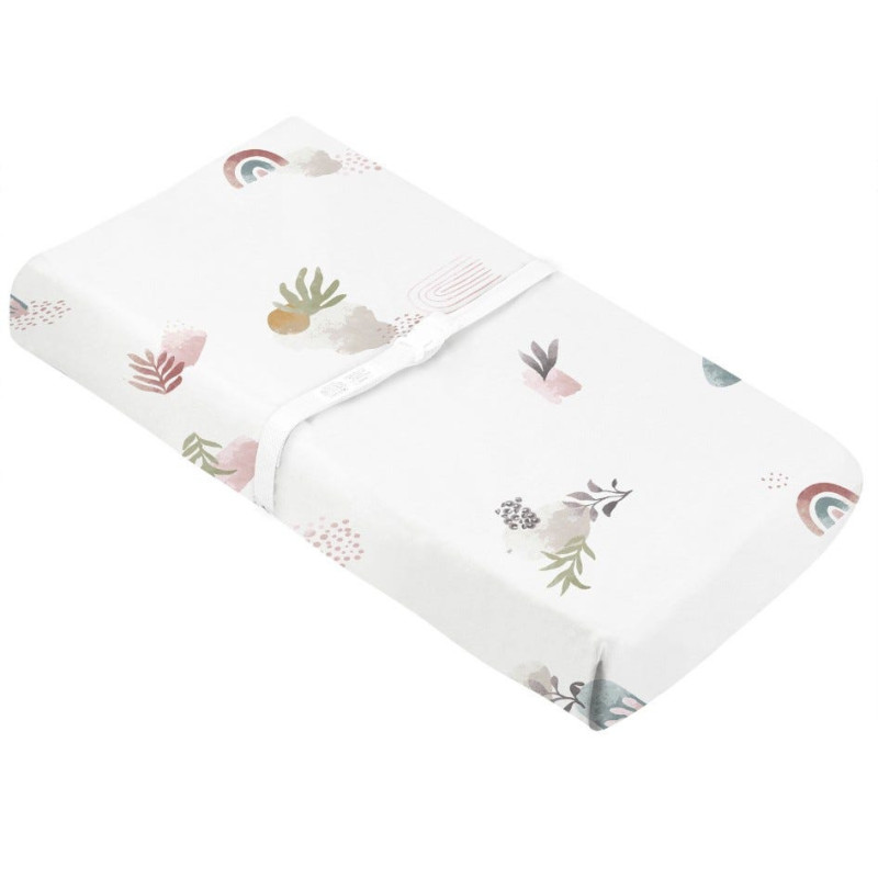 Kushies Couvre à Langer Percale - Floral