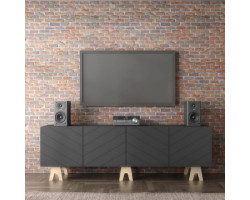 Runway TV Stand - Charcoal