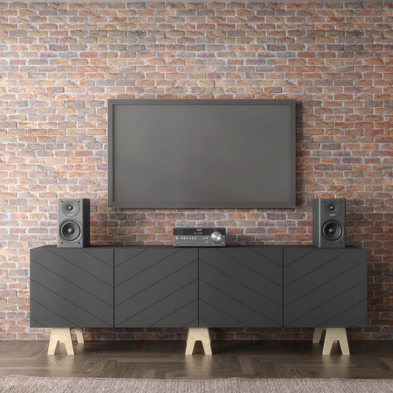 Runway TV Stand - Charcoal