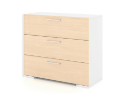 3 Drawer Desk - Natural White