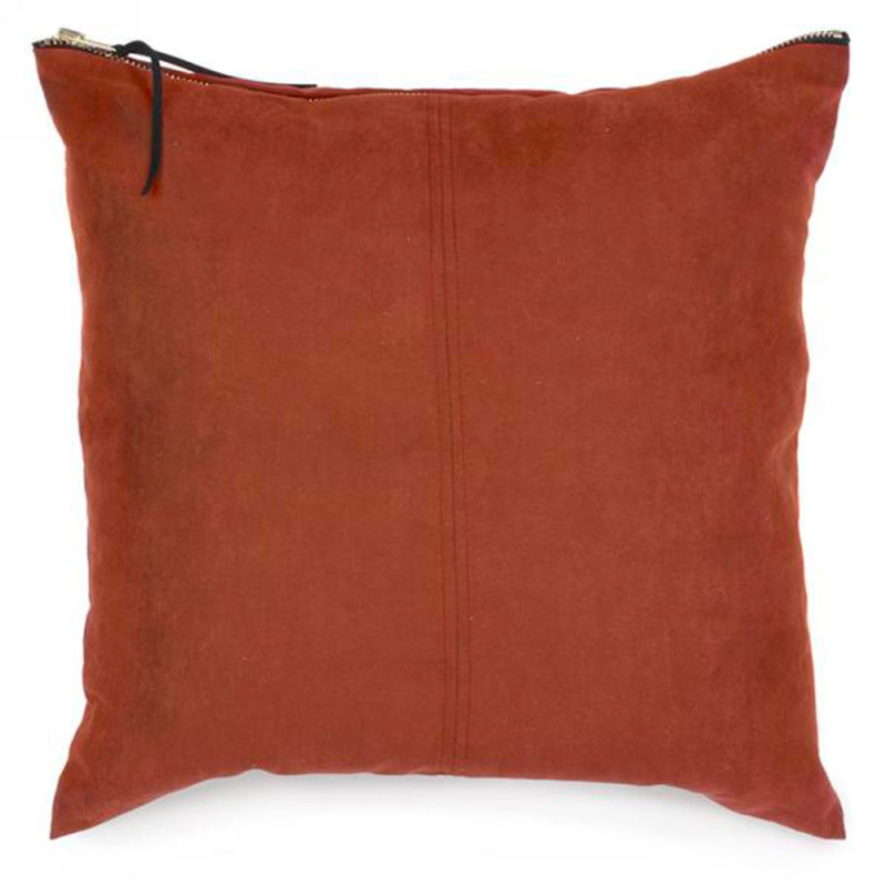 Suede Cushion - Rust