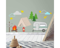 York Wallcoverings Autocollants - Camping