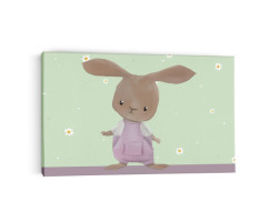 Canvas - Rabbit in overalls