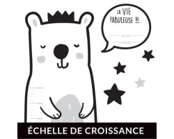 Clément - Impressions Échelle de Croissance - Ours Français