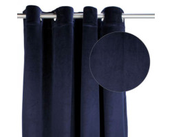 Velvet Curtain - Navy