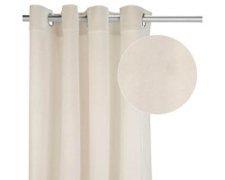 Velvet Curtain - Ivory