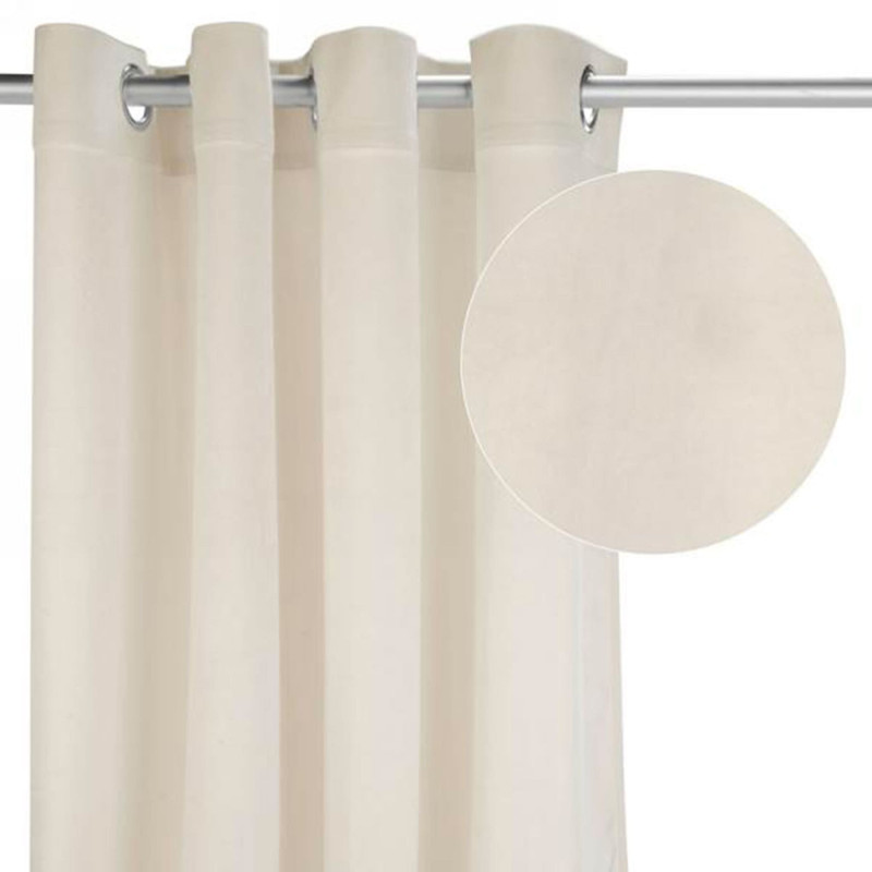 Velvet Curtain - Ivory