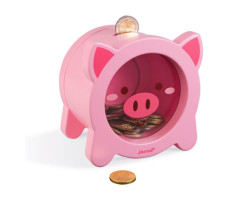 Wooden Pig Money Box
