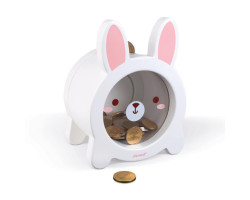 Wooden Rabbit Money Box