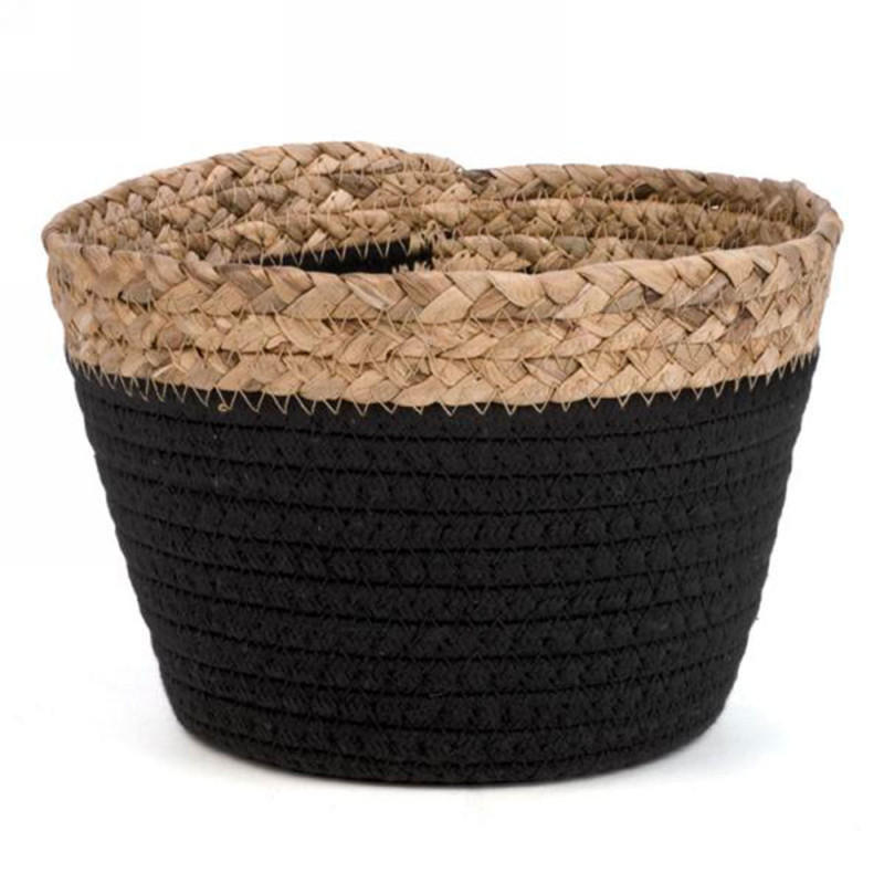 Storage Basket - Black / Natural