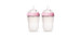 Soft Natural Flow Baby Bottle Colic Prevention 250ml Set of 2 - Pink