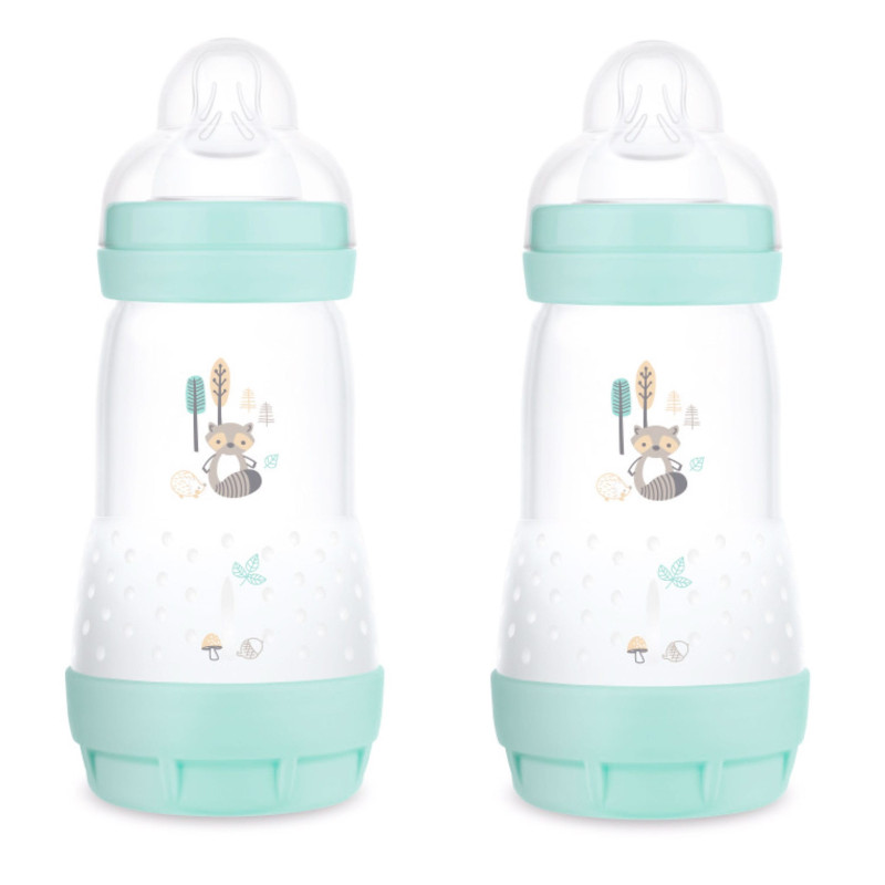 9oz Baby Bottles (2) - Aqua Mat
