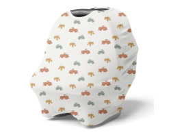 3-in-1 Car Seat Cover and Nursing Scarf - Uni Tractors