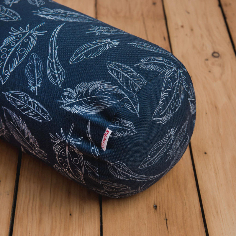 Nursing Pillow - Navy Feathers