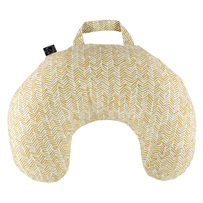 Nursing Pillow - ZigZag Mustard