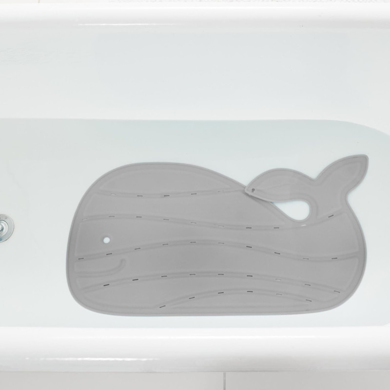 Whale Bath Mat - Gray