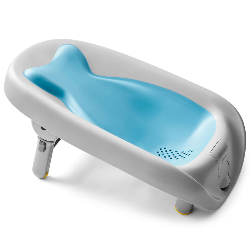 Moby Reclining Bath - Gray / Blue