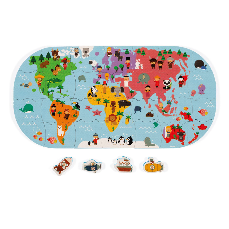 World Map Bath Toy