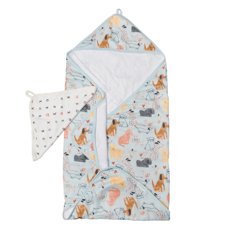 Hooded Towel Set - Dogs