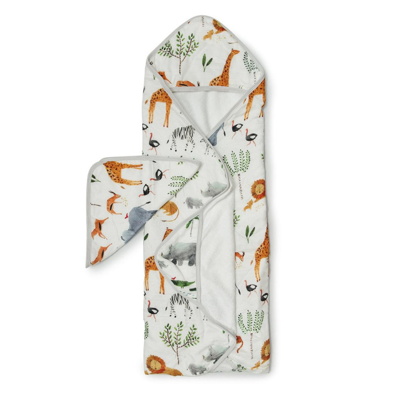 Hooded Towel Set - Safari Jungle