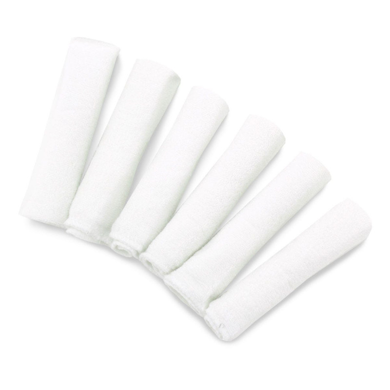 Washcloth Pack of 6- White