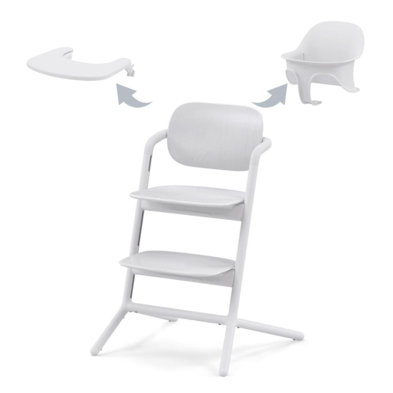 Lemo 3-in-1 High Chair - White