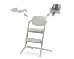 Lemo 3-in-1 High Chair - Gray Suede