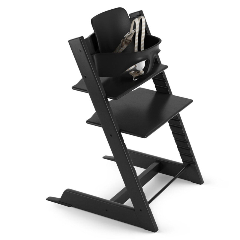Tripp Trapp® High Chair + Tripp Trapp® Baby Set - Black